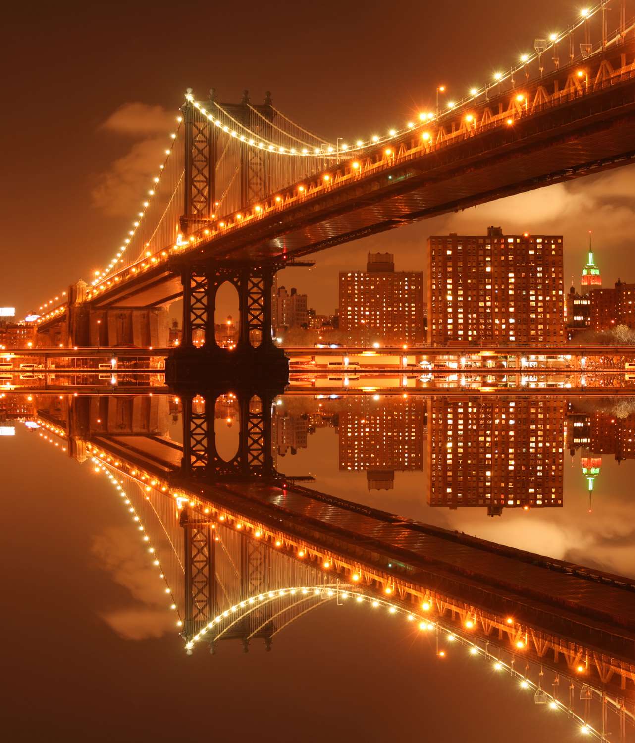 Фотообои De-Art Мост в ночи V2-100